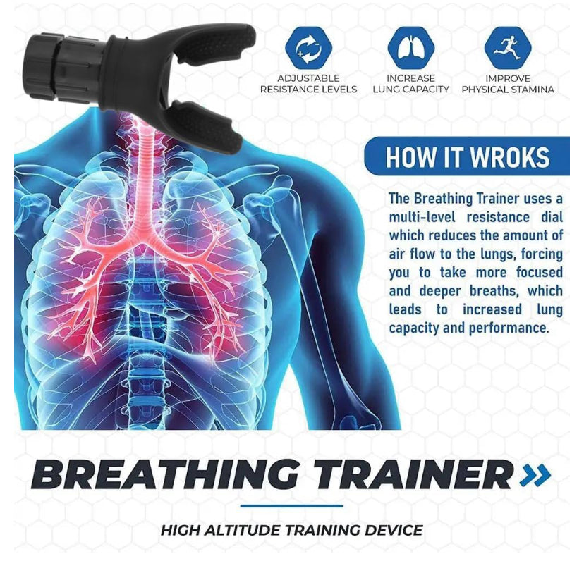 Sports breathing trainer